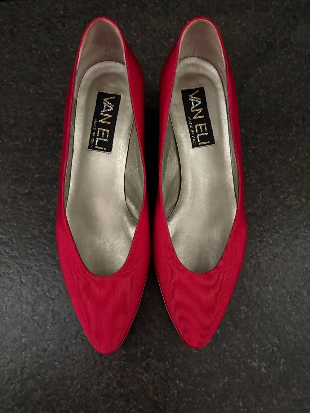 Vaneli Red Pointed-Toe Women's Heels